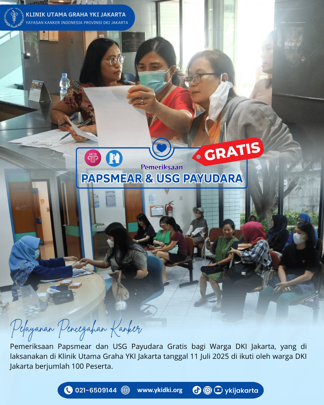 KEGIATAN PAPSMEAR DAN USG PAYUDARA GRATIS